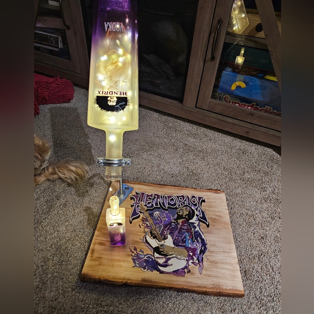 Custom handmade pouring lamp